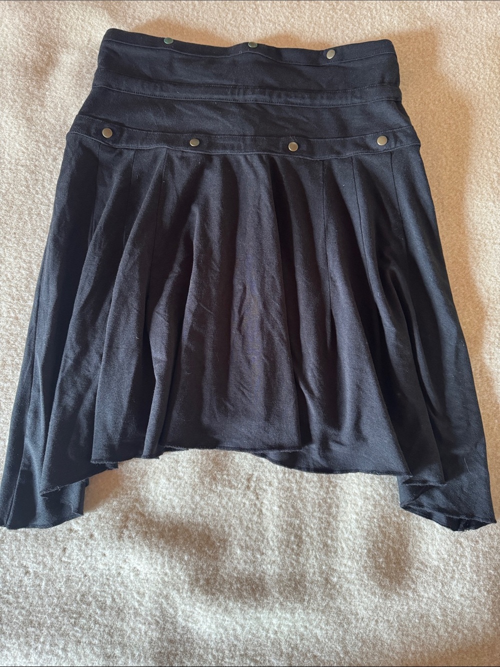 Nomads Hemp wear Black Skirt with Tie Waist - Picture 6 of 7